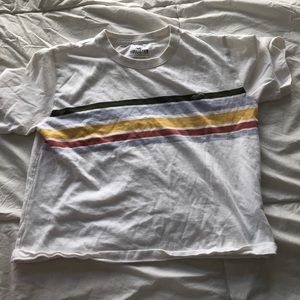 small white hollister patterned shirt